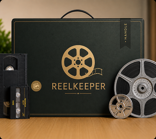 ReelKeeper digitizing kit given as a gift with a personalized note